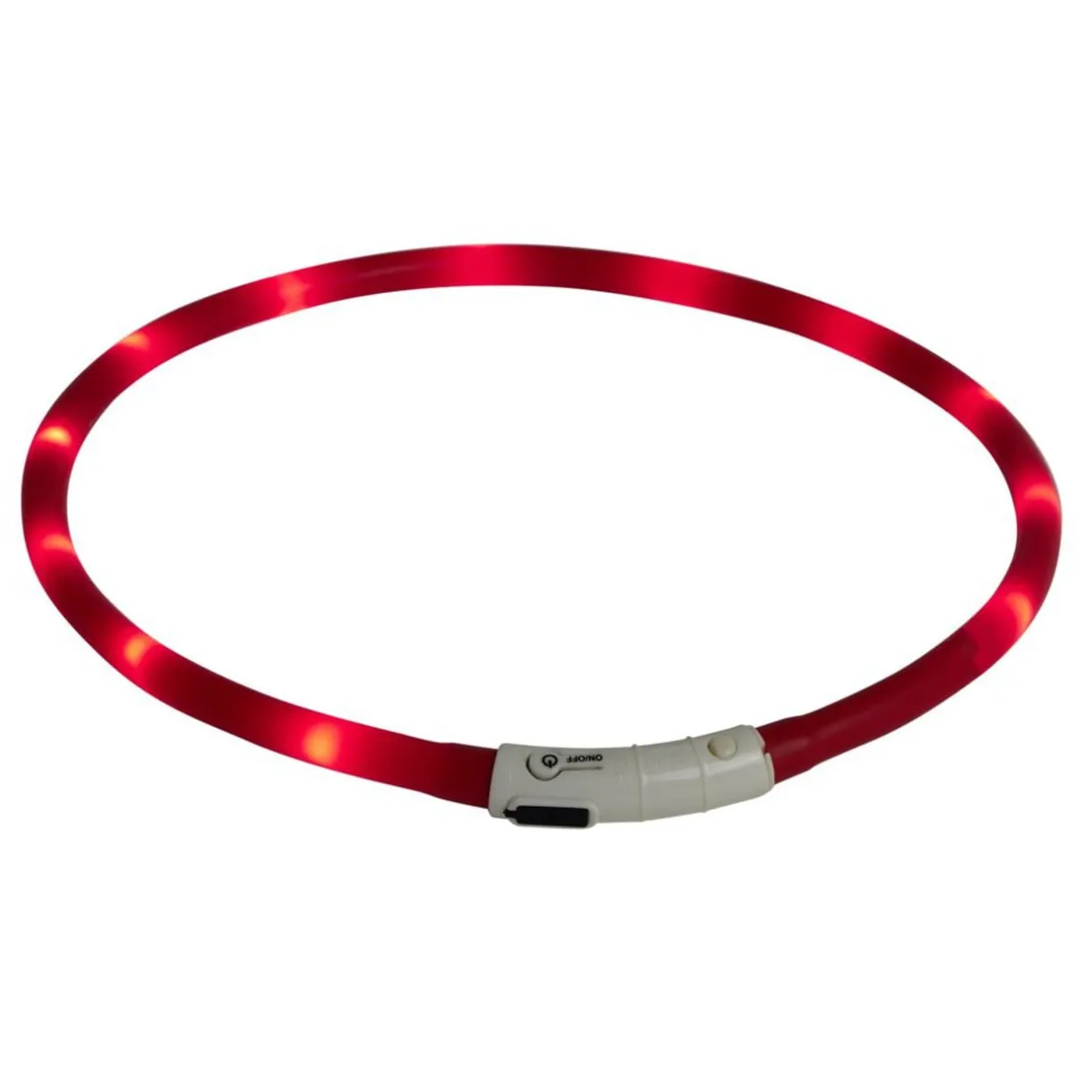 Collier pour chien tube silicone lumineuxLED rechargeable USB < Gifi Outlet
