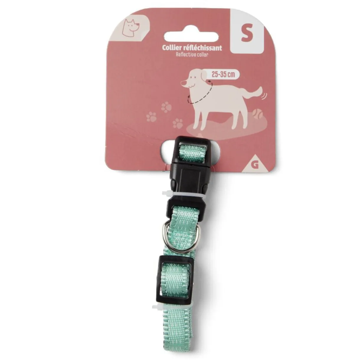 Collier réflechissant pour petit chien - Taille S < Gifi