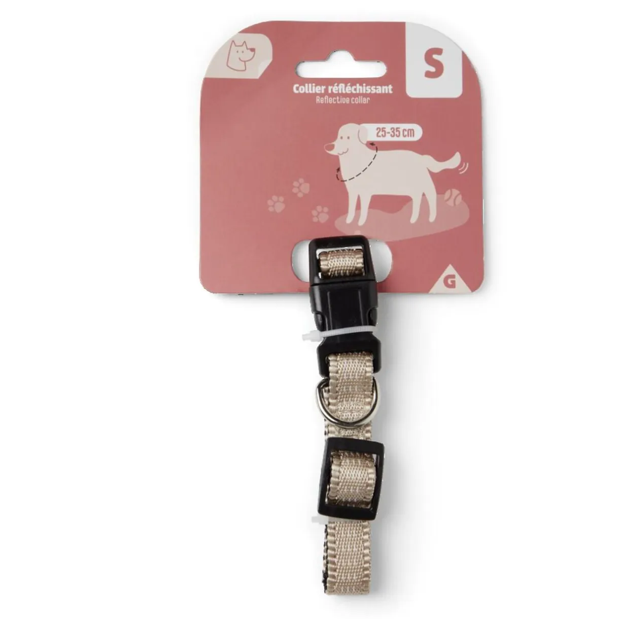 Collier réflechissant pour petit chien - Taille S < Gifi
