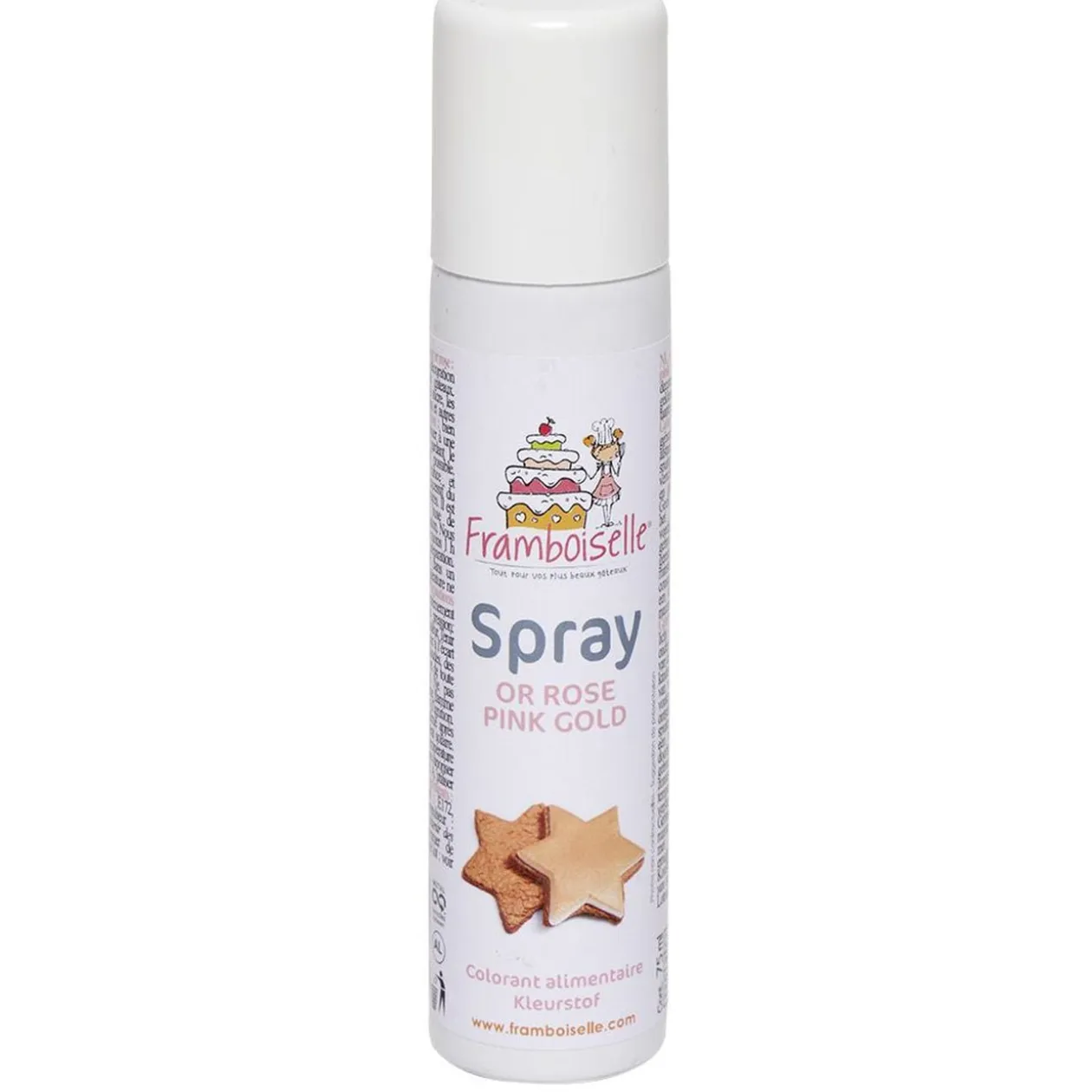 Colorant alimentaire spray rose doré 75 ml