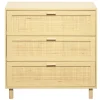 Commode Kanna 3 tiroirs cannage rotin L.80 x P.40 x H.80 cm
