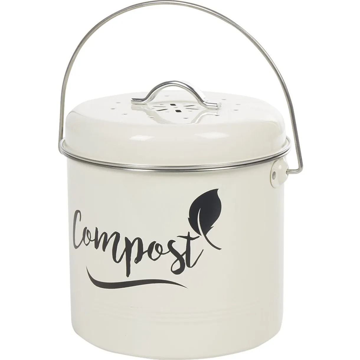 Composteur de cuisine beige noir design compost < Gifi Sale