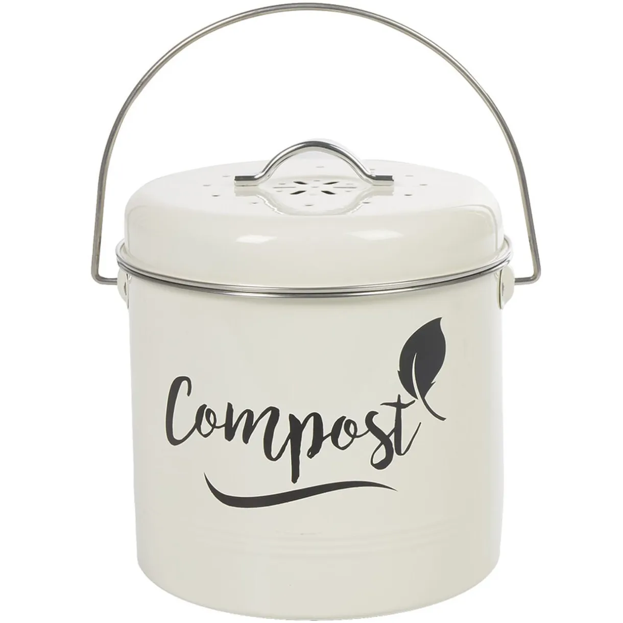 Composteur de cuisine beige noir design compost < Gifi Sale