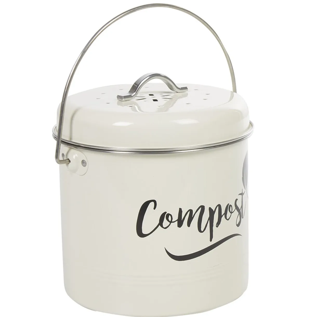 Composteur de cuisine beige noir design compost < Gifi Sale