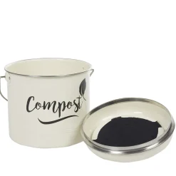 Composteur de cuisine beige noir design compost < Gifi Sale