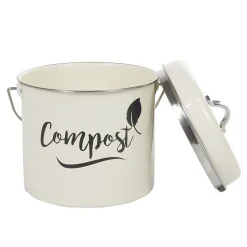 Composteur de cuisine beige noir design compost < Gifi Sale