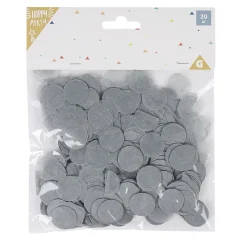 Confettis en papier rond gris ø 2 cm < Gifi