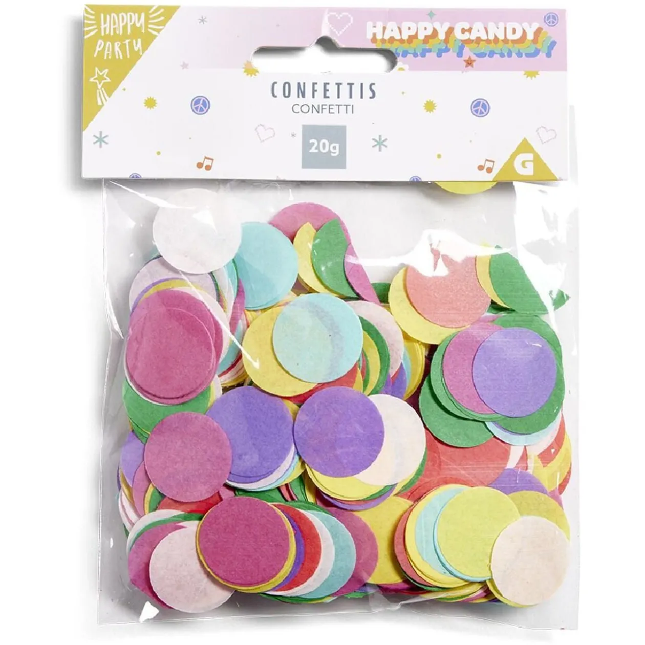 Confetti thème candy papier de soie