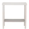 Console en bois Garry 2 niveaux blanche L71xP29,5xH74,6cm