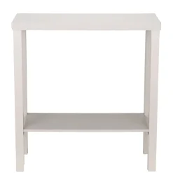 Console en bois Garry 2 niveaux blanche L71xP29,5xH74,6cm
