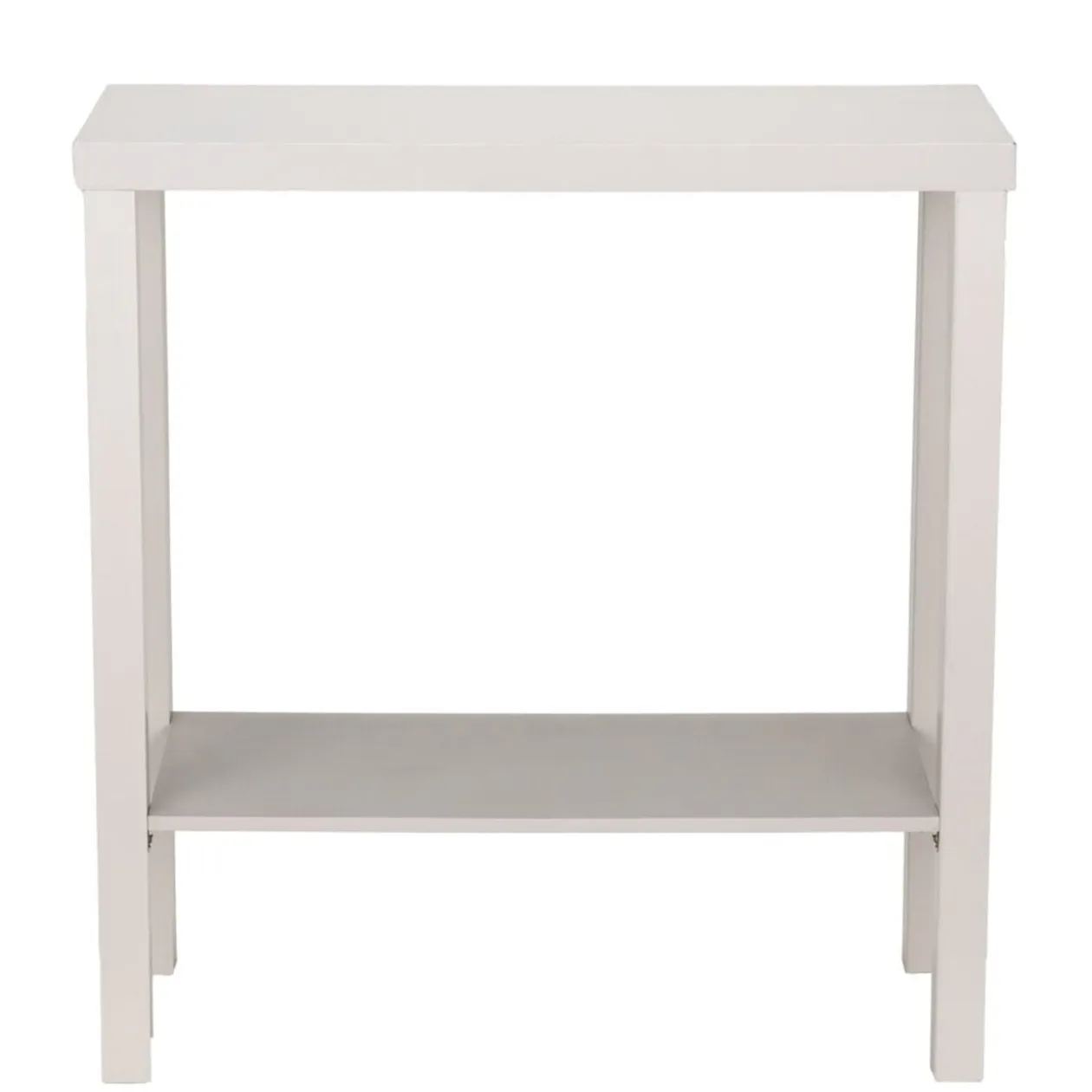 Console en bois Garry 2 niveaux blanche L71xP29,5xH74,6cm
