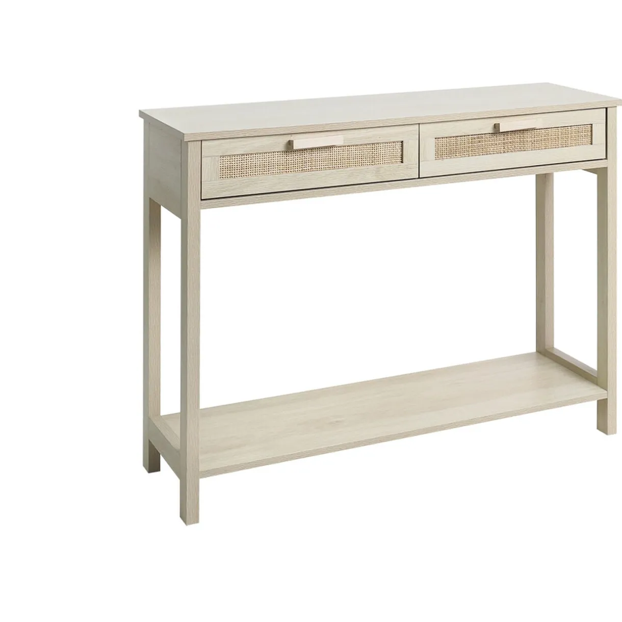 Console Kanna 2 tiroirs cannage rotin L.100 x P.30 x H.75 cm < Gifi Online