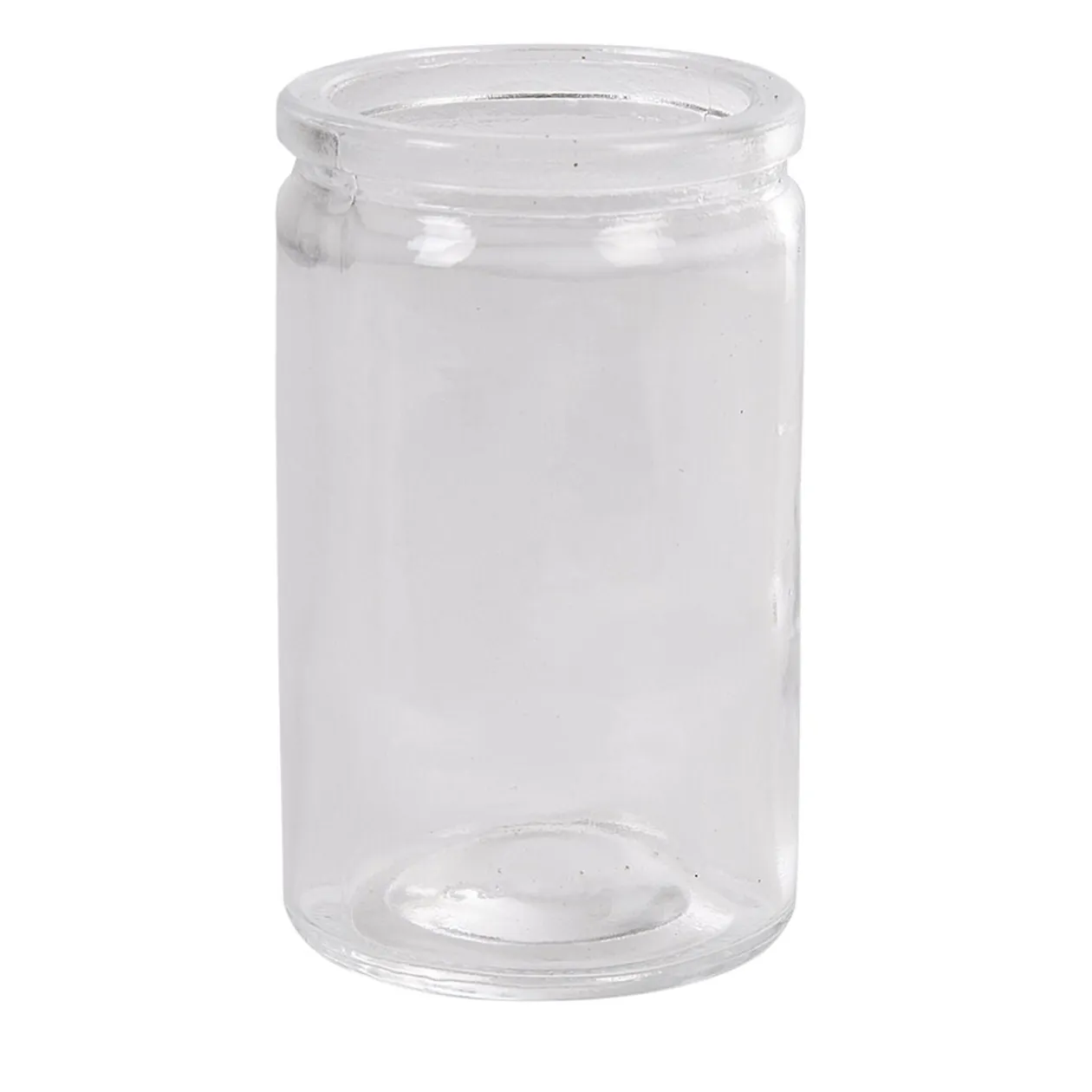 Contenant cylindrique en verre avec bouchon en liège x6
