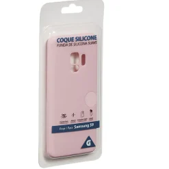 Coque en silicone Samsung S9 rose