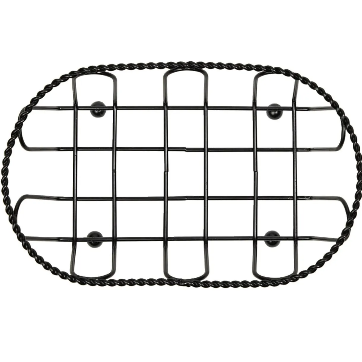 Corbeille à fruit ovale en métal noir 14x7xH5,2cm < Gifi Online