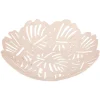 Corbeille à fruits design feuilles vert rose ou beige