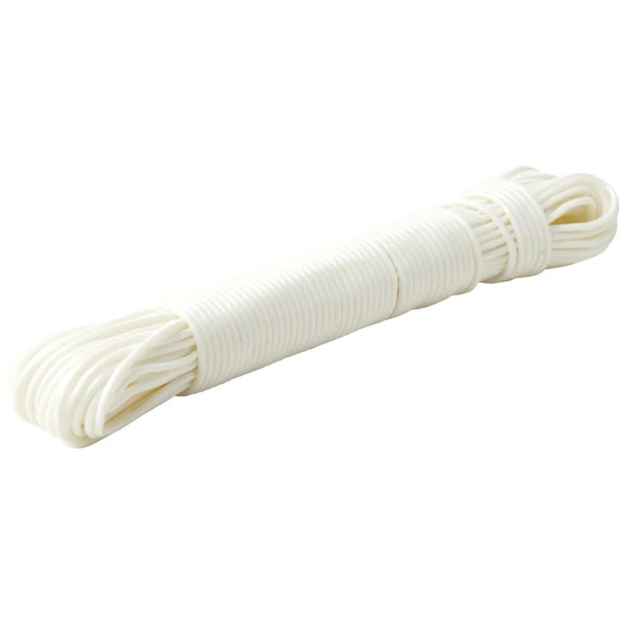 Corde à linge plastique blanc 20m