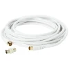 Cordon antenne blanc L.5 m avec adaptateur