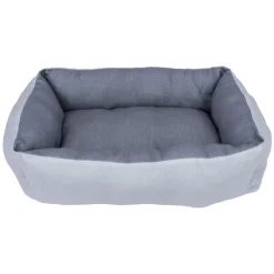 Couchage animal tissu coton gris 60x40xH15cm < Gifi Discount