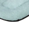 Couchage chien ou chat coton et polyester bleu 35x50cm