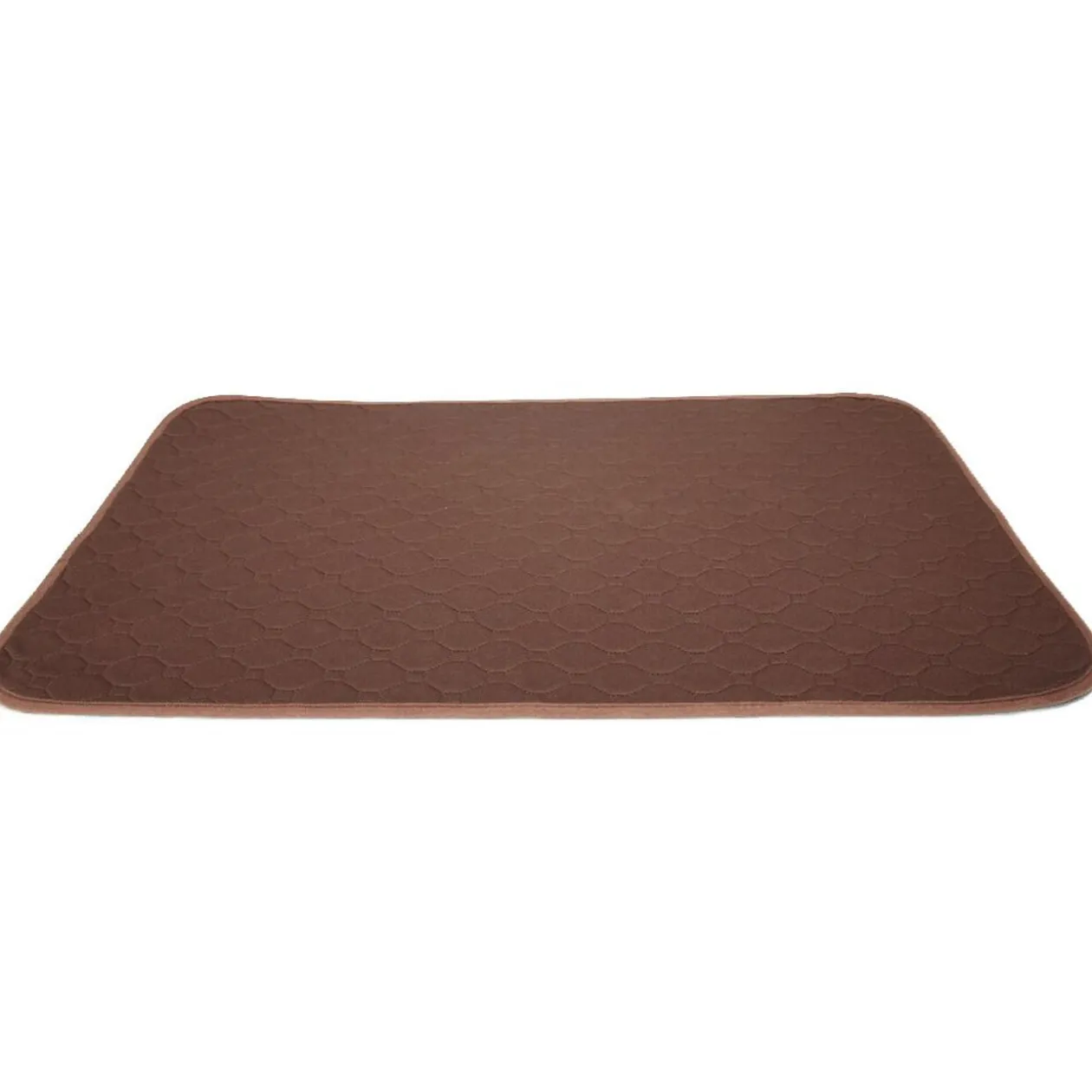 Couchage pour chien de grande taille polyester marron 110x80cm