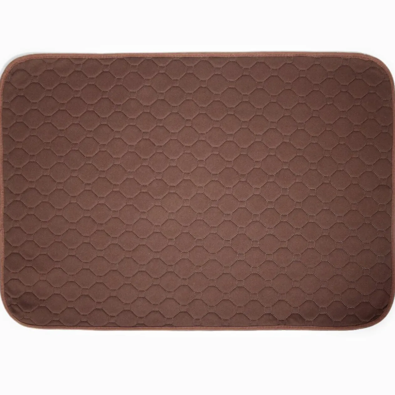 Couchage pour chien de taille moyenne polyester marron 75x55cm