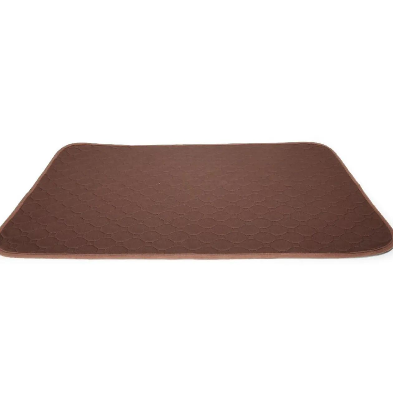 Couchage pour chien de taille moyenne polyester marron 75x55cm