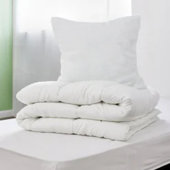 Couette caline polyester blanc 1 place 140x200cm