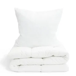 Couette caline polyester blanc 1 place 140x200cm