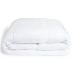 Couette caline polyester blanc 1 place 140x200cm