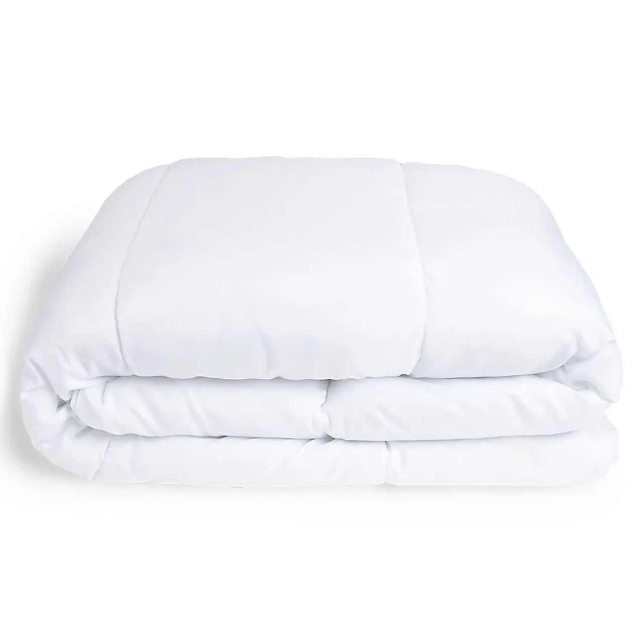 Couette caline polyester blanc 1 place 140x200cm