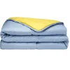 Couette 1 personne légère bicolore 140x200cm (2 modèles) < Gifi