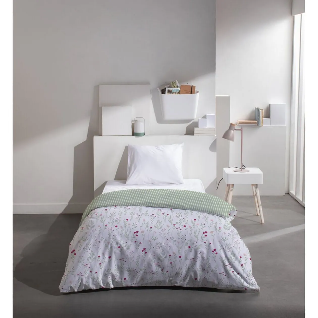 Couette 1 personne 140x200cm imprimé motif (4 modèles)