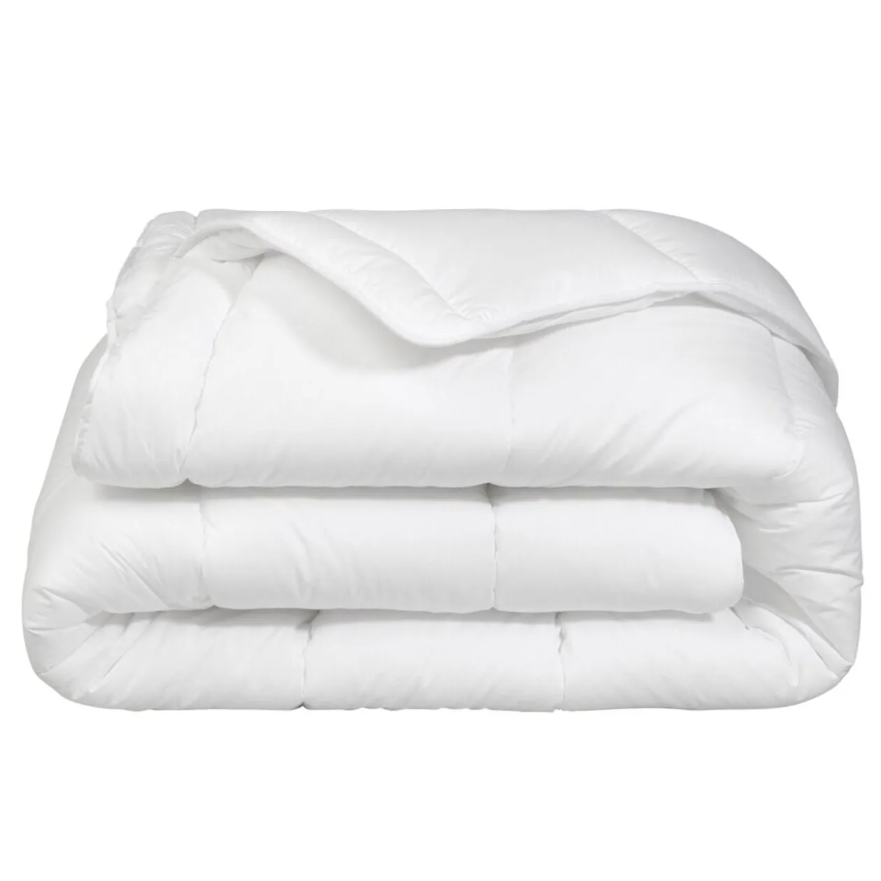 Couette tempérée anti-acariens 200X200 cm blanc