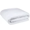 Couette tempérée 1 personne lavable à 95°C polyester blanc 140x200cm