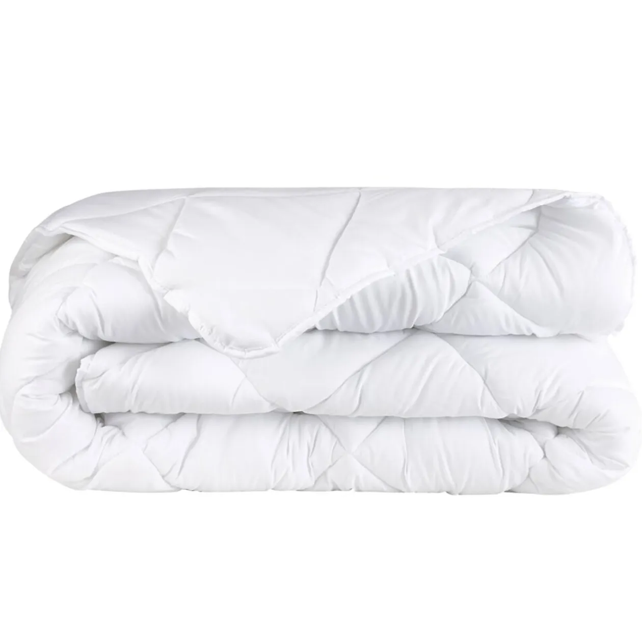 Couette tempérée 240x220cm 2 personnes uni blanc