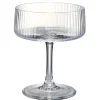Coupe champagne X3 motif strié 240 ml Ø10XH12 cm verre transparent < Gifi Discount