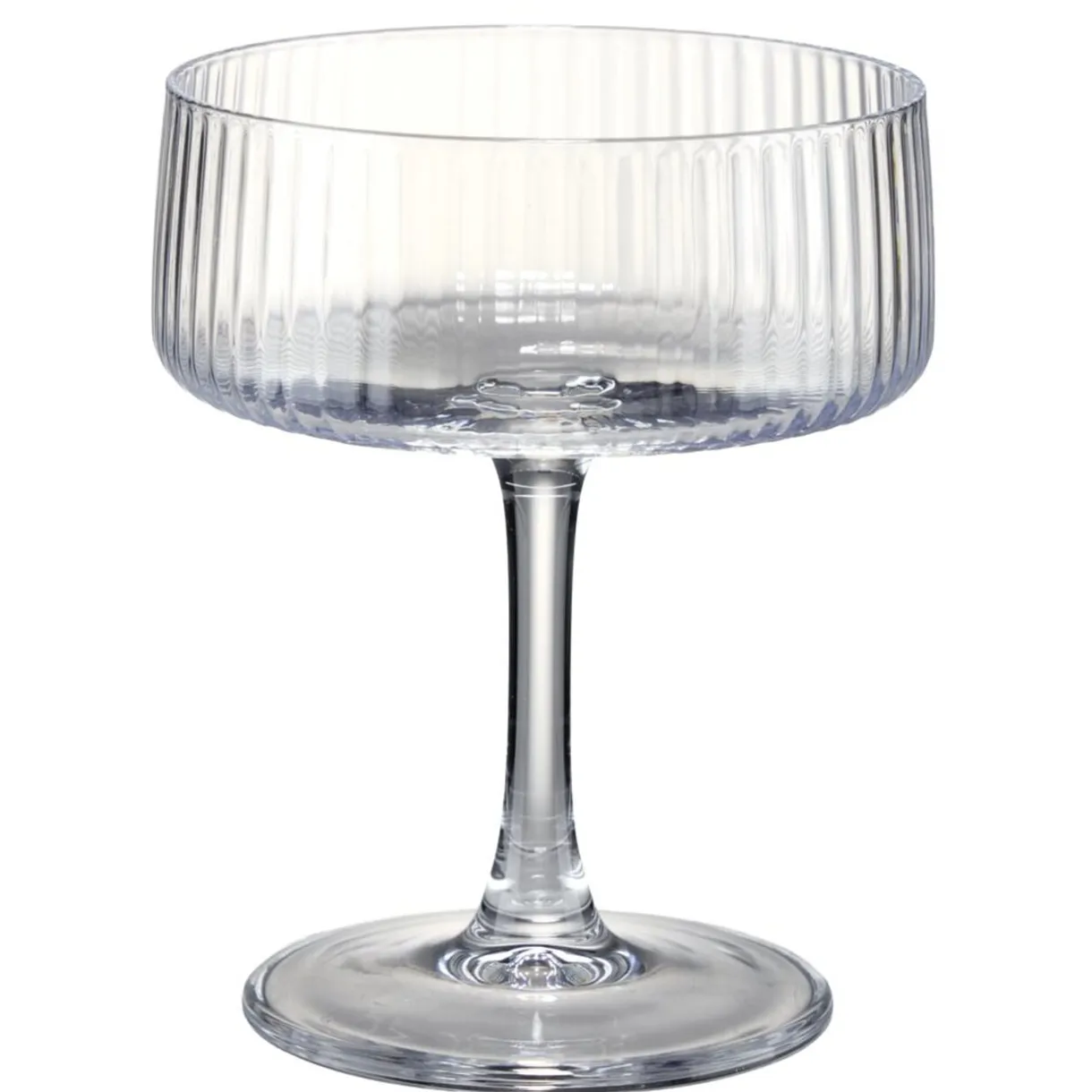 Coupe champagne X3 motif strié 240 ml Ø10XH12 cm verre transparent < Gifi Discount