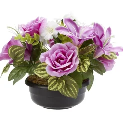 Coupe de fleurs artificielles 22 têtes violet < Gifi Clearance