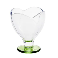 Coupe à glace 26cl forme tulipe verre transparent et socle coloré (3 modèles) < Gifi Clearance