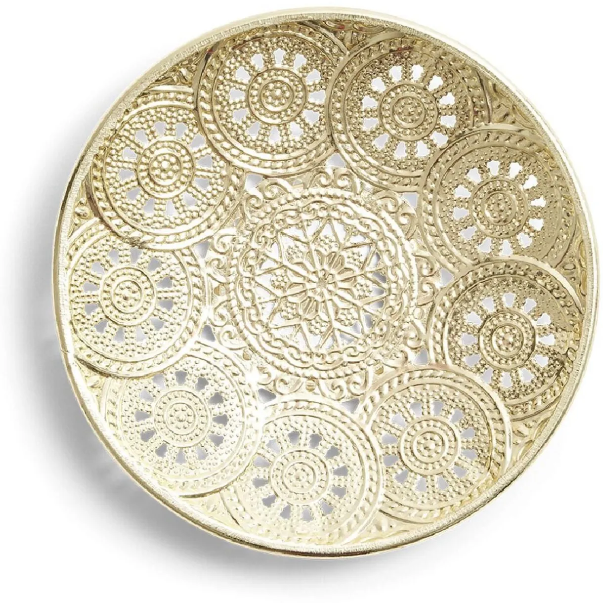 Coupelle design oriental Ø13cm métal argenté < Gifi New
