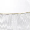 Coupelle en verre aux bord doré Ø15xH7cm