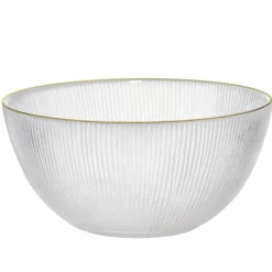 Coupelle en verre aux bord doré Ø15xH7cm