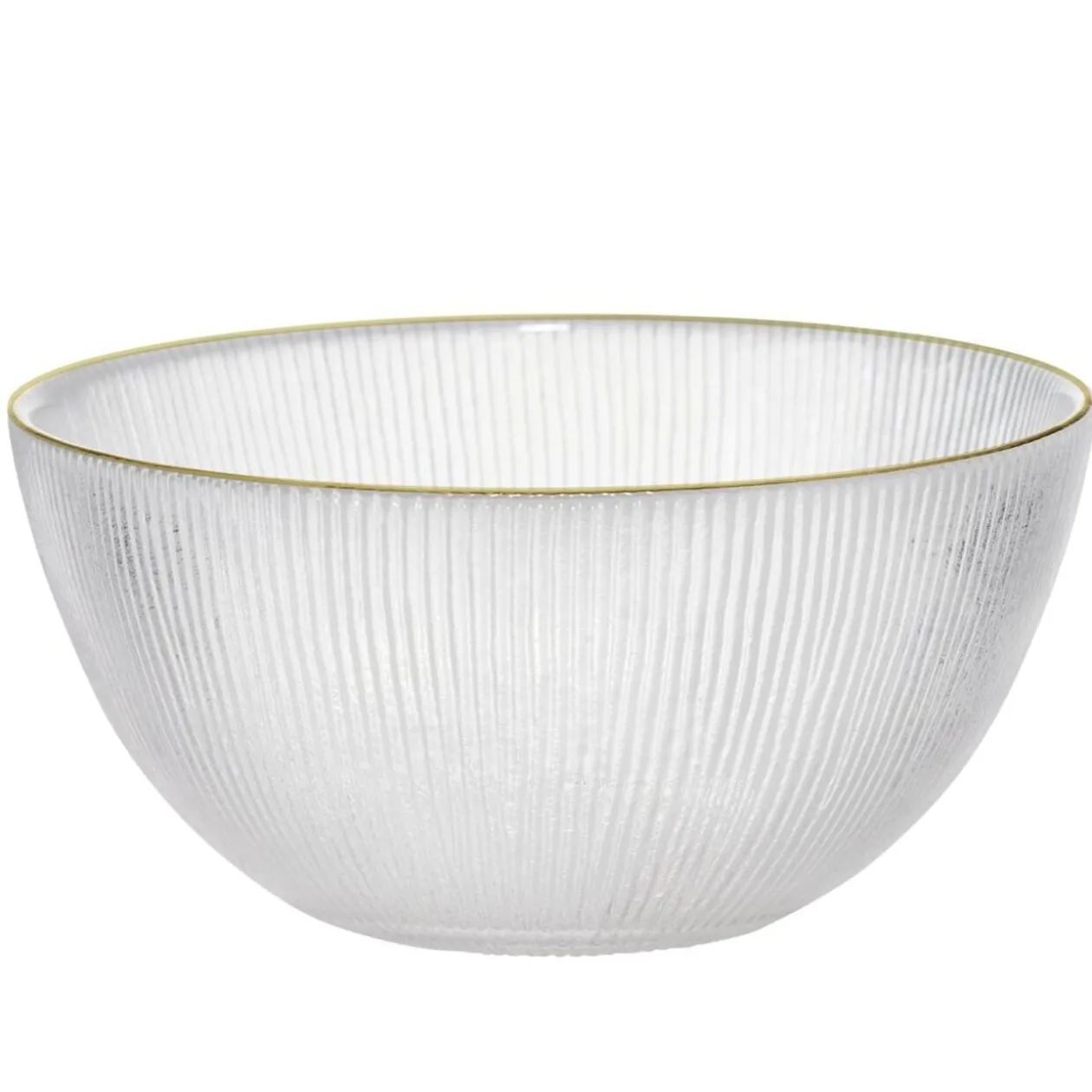 Coupelle en verre aux bord doré Ø15xH7cm