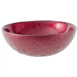Coupelle en verre 200ml motif branches de sapin Ø12xH4,5cm - 3 coloris