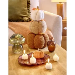 Coupelle forme citrouille céramique marron 22x19xH2,5cm < Gifi Sale
