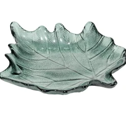 Coupelle forme feuille verre transparent 21,5x20,5xH3cm < Gifi Hot