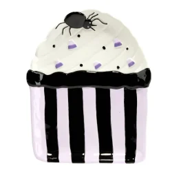 Coupelle Halloween cupcake dolomite noir et blanc 13x17cm < Gifi Clearance
