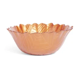 Coupelle Halloween ronde orange en verre Ø15cm
