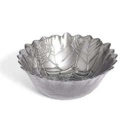 Coupelle ronde en verre design feuille gris Halloween Ø15cm < Gifi Discount